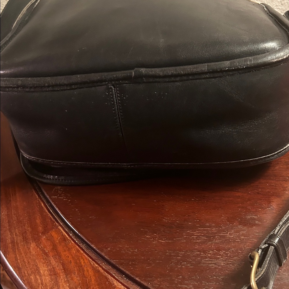 Coach Black Leather Saddle Shoulder Bag - Picture 7 of 13
